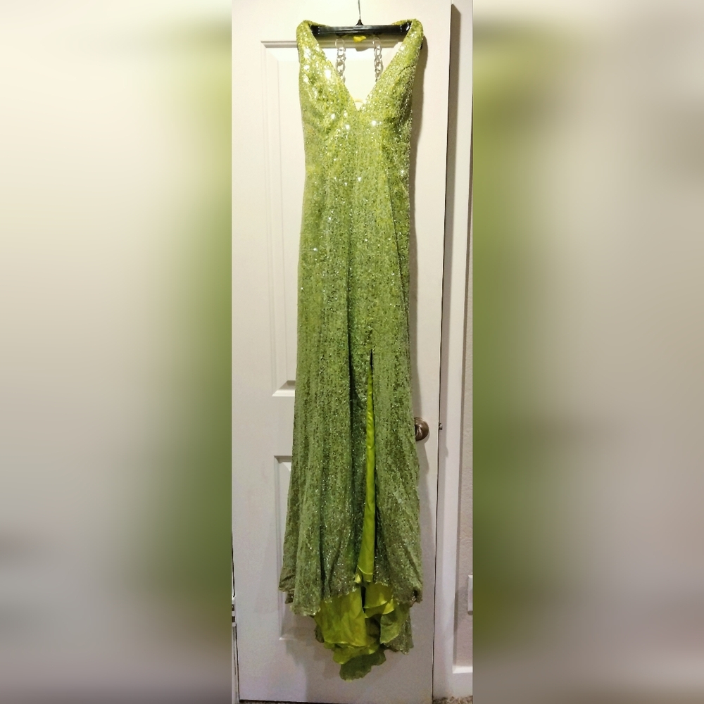 Night Moves Prom Collection Green Dress